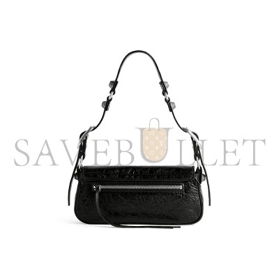BALENCIAGA WOMEN'S LE CAGOLE IN MINI BLACK 7716701VG9Y1000 (22.8*12.9*4cm)