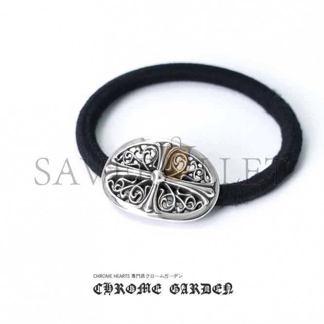 CHROME HEARTS TINY FLORAL HAIR TIE