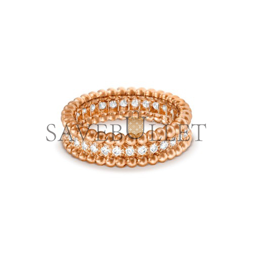VAN CLEEF ARPELS PERLÉE DIAMONDS RING, 1 ROW - ROSE GOLD, DIAMOND VCARP4E300 VAN CLEEF ARPELS PERLÉE DIAMONDS RING, 1 ROW - ROSE GOLD, DIAMOND VCARP4E300