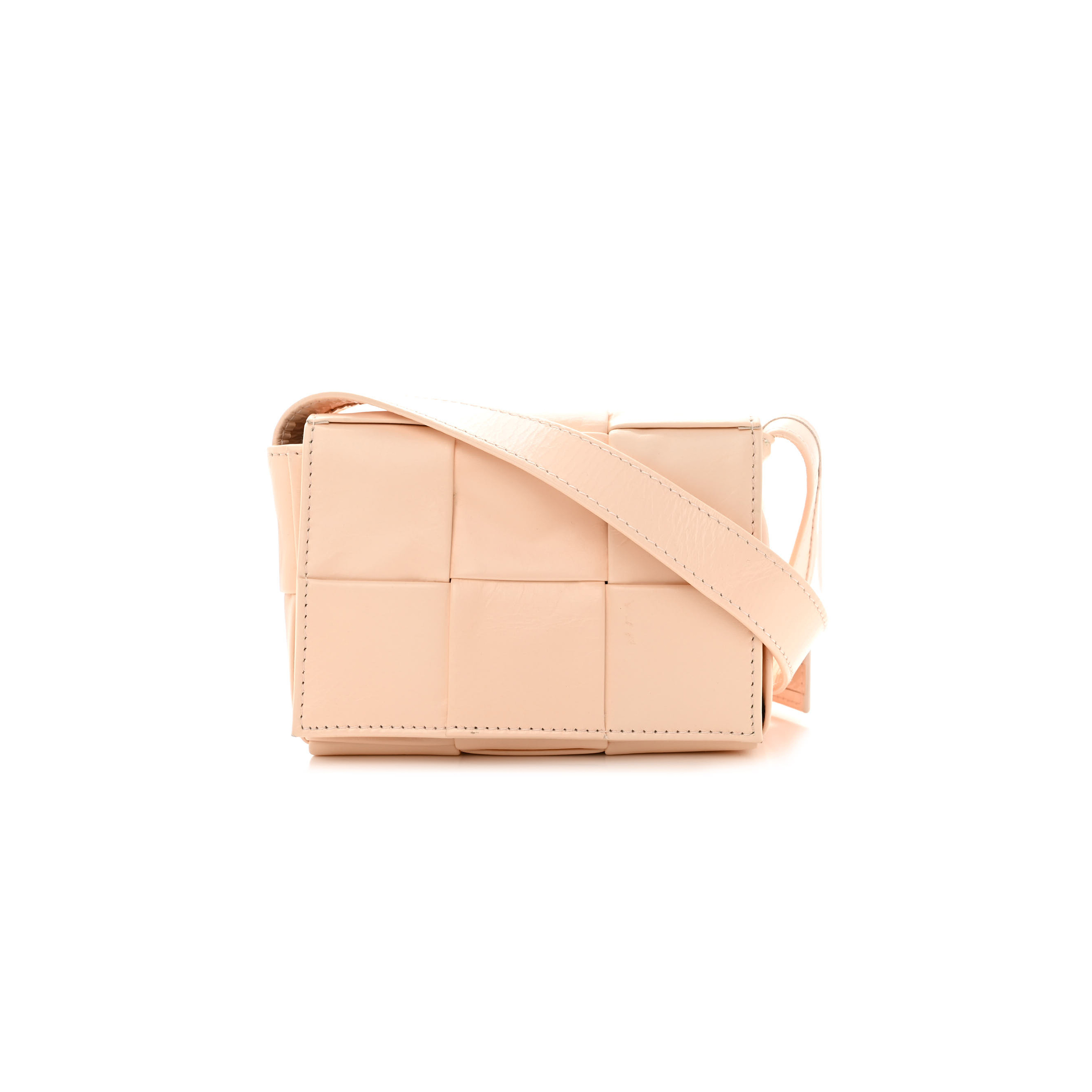 BOTTEGA VENETA LAMBSKIN MAXI INTRECCIATO EXTRA MINI CASSETTE CROSSBODY BAG MELON WASHED (12*9*4cm) BOTTEGA VENETA LAMBSKIN MAXI INTRECCIATO EXTRA MINI CASSETTE CROSSBODY BAG MELON WASHED (12*9*4cm)