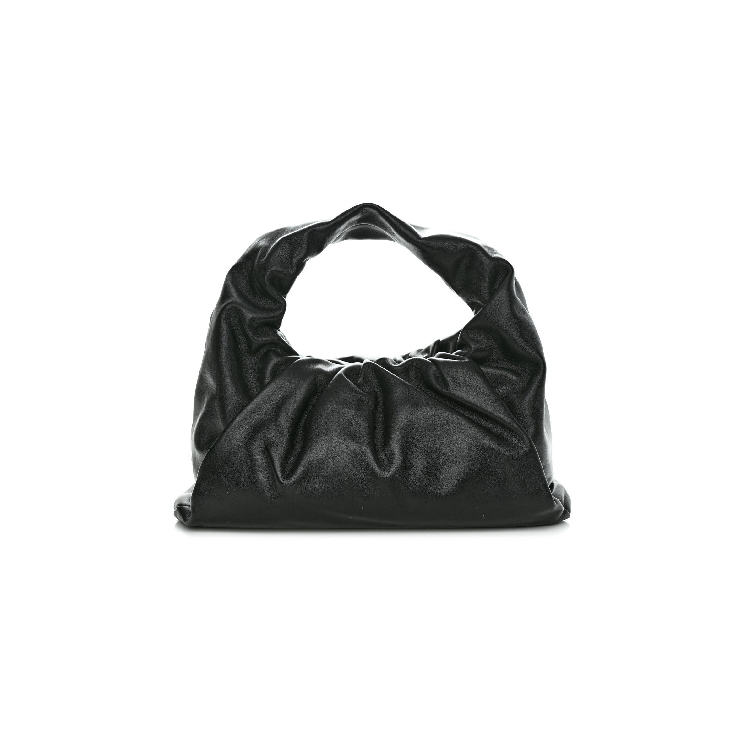 BOTTEGA VENETA SMOOTH BUTTER CALFSKIN SMALL THE SHOULDER POUCH BLACK (39*22*15cm) BOTTEGA VENETA SMOOTH BUTTER CALFSKIN SMALL THE SHOULDER POUCH BLACK (39*22*15cm)