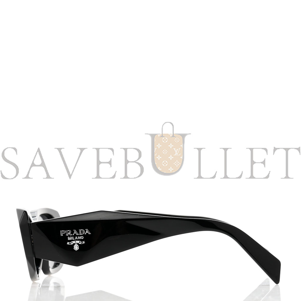 PRADA ACETATE SYMBOLE SUNGLASSES SPR 17W BLACK