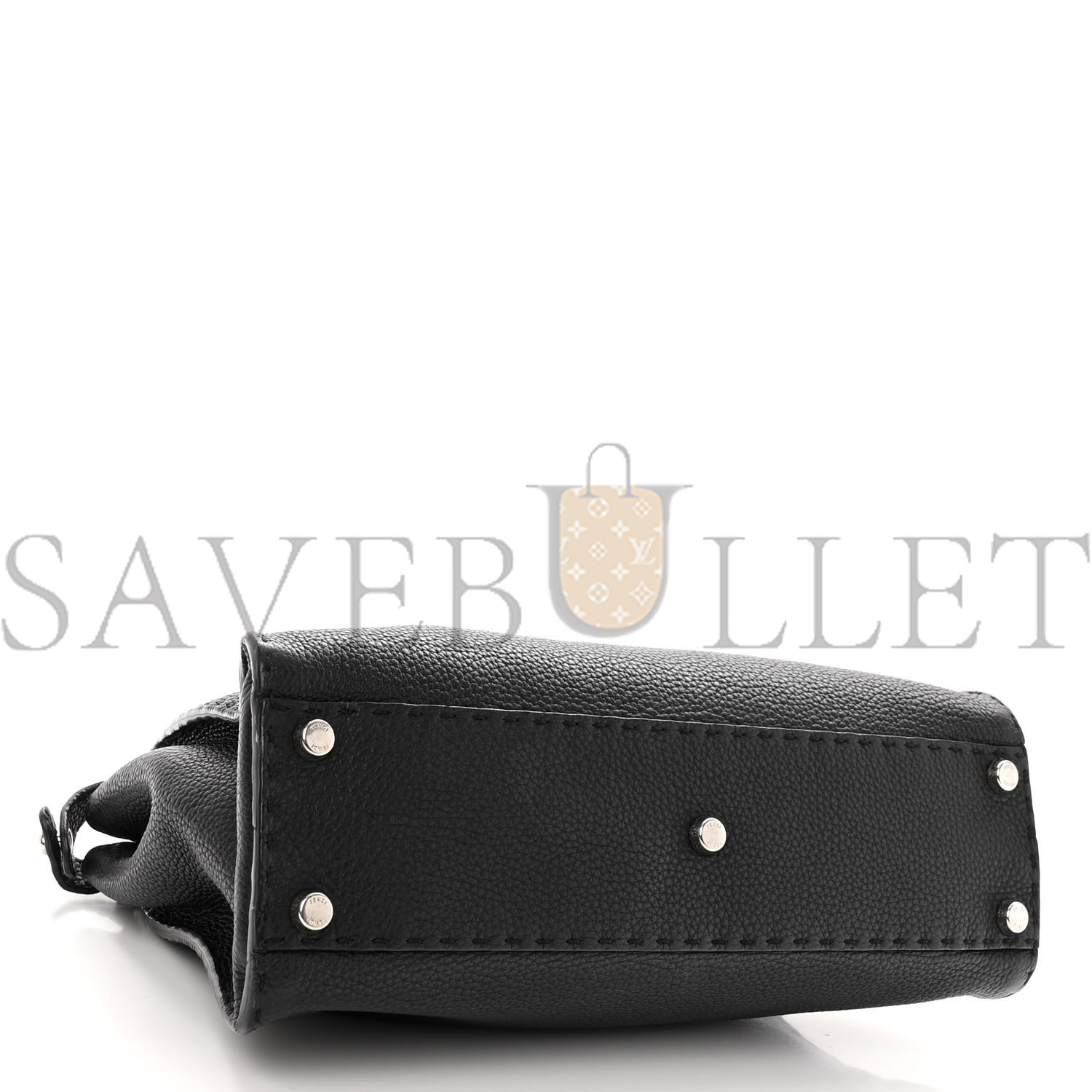FENDI CUOIO ROMANO SELLERIA BI-COLOR MINI PEEKABOO ICONIC SATCHEL BLACK MOU (34*22*12cm) FENDI CUOIO ROMANO SELLERIA BI-COLOR MINI PEEKABOO ICONIC SATCHEL BLACK MOU (34*22*12cm)