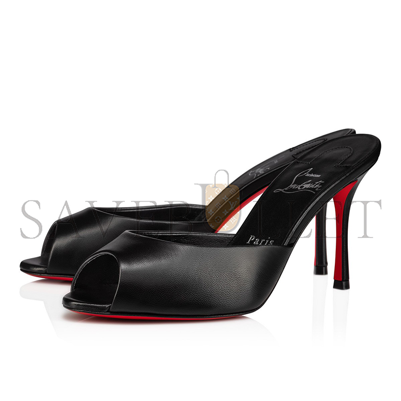 CHRISTIAN LOUBOUTIN ME DOLLY 85 MM MULES-NAPPA LEATHER-BLACK-WOMEN 1230537B439 CHRISTIAN LOUBOUTIN ME DOLLY 85 MM MULES-NAPPA LEATHER-BLACK-WOMEN 1230537B439