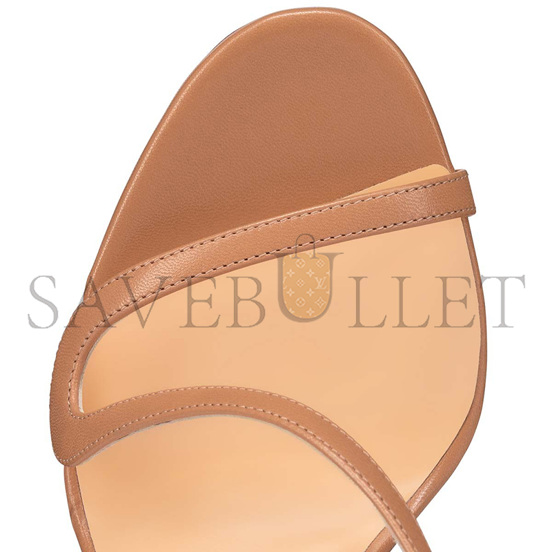 CHRISTIAN LOUBOUTIN ROSALIE 100 MM SANDALS-LEATHER AND PVC-BLUSH-WOMEN 3210190PK1A CHRISTIAN LOUBOUTIN ROSALIE 100 MM SANDALS-LEATHER AND PVC-BLUSH-WOMEN 3210190PK1A