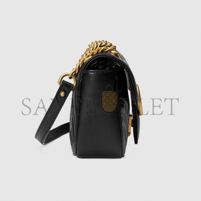 GUCCI GG MARMONT MATELASSÉ LEATHER SUPER MINI BAG 446744 (23*14*6cm) GUCCI GG MARMONT MATELASSÉ LEATHER SUPER MINI BAG 446744 (23*14*6cm)