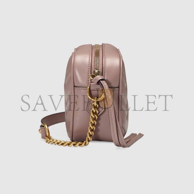 GUCCI GG MARMONT MATELASSÉ MINI BAG ‎448065 （18*12*6cm）