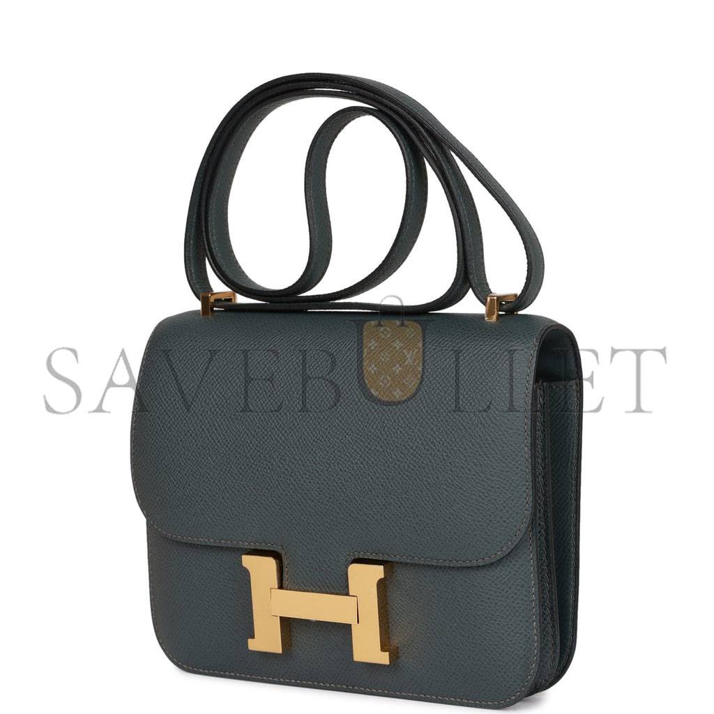 HERMES PRE-LOVED HERMES CONSTANCE 18 BLEU ORAGE EPSOM GOLD HARDWARE (18*16*5cm) HERMES PRE-LOVED HERMES CONSTANCE 18 BLEU ORAGE EPSOM GOLD HARDWARE (18*16*5cm)