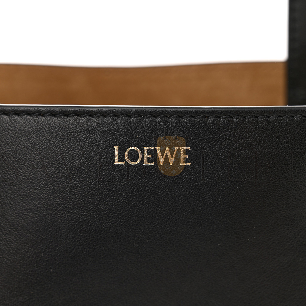 LOEWE SHINY CALFSKIN MINI PUZZLE FOLD TOTE BLACK (20*16*9cm) LOEWE SHINY CALFSKIN MINI PUZZLE FOLD TOTE BLACK (20*16*9cm)