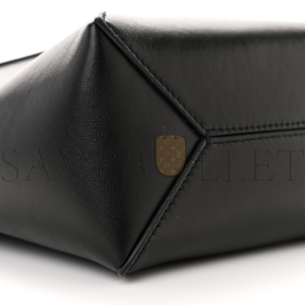LOEWE SHINY CALFSKIN MINI PUZZLE FOLD TOTE BLACK (20*16*9cm) LOEWE SHINY CALFSKIN MINI PUZZLE FOLD TOTE BLACK (20*16*9cm)