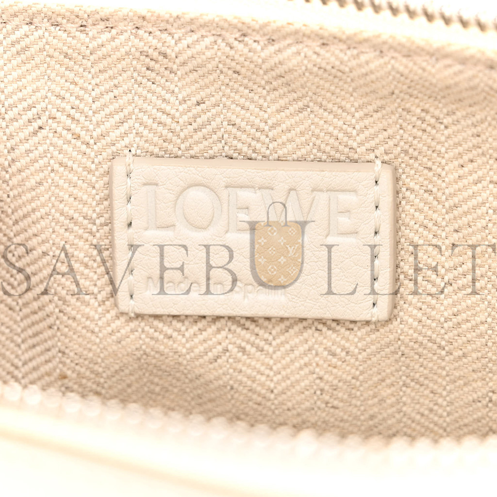 LOEWE CALFSKIN MINI HAMMOCK HOBO SOFT WHITE (17*15*10cm) LOEWE CALFSKIN MINI HAMMOCK HOBO SOFT WHITE (17*15*10cm)