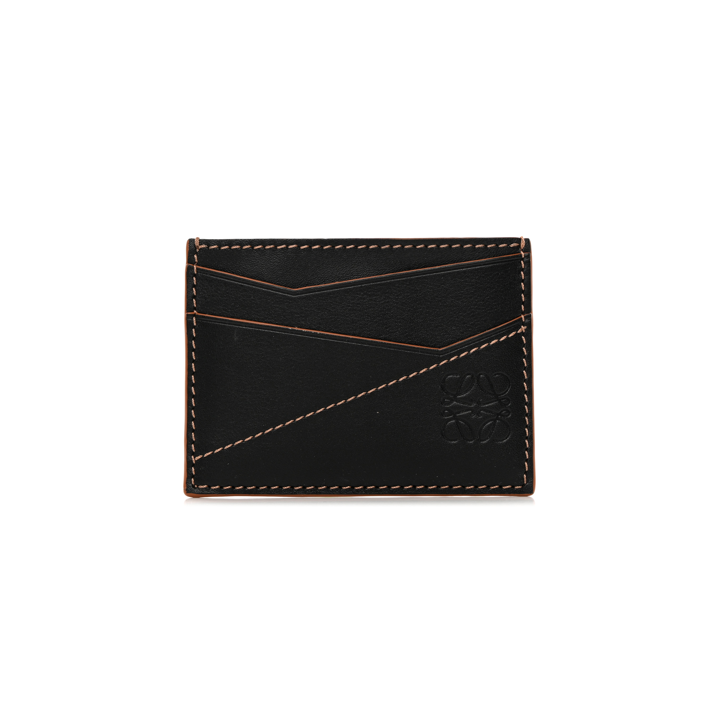 LOEWE CALFSKIN PUZZLE CARD HOLDER BLACK (4*3cm)