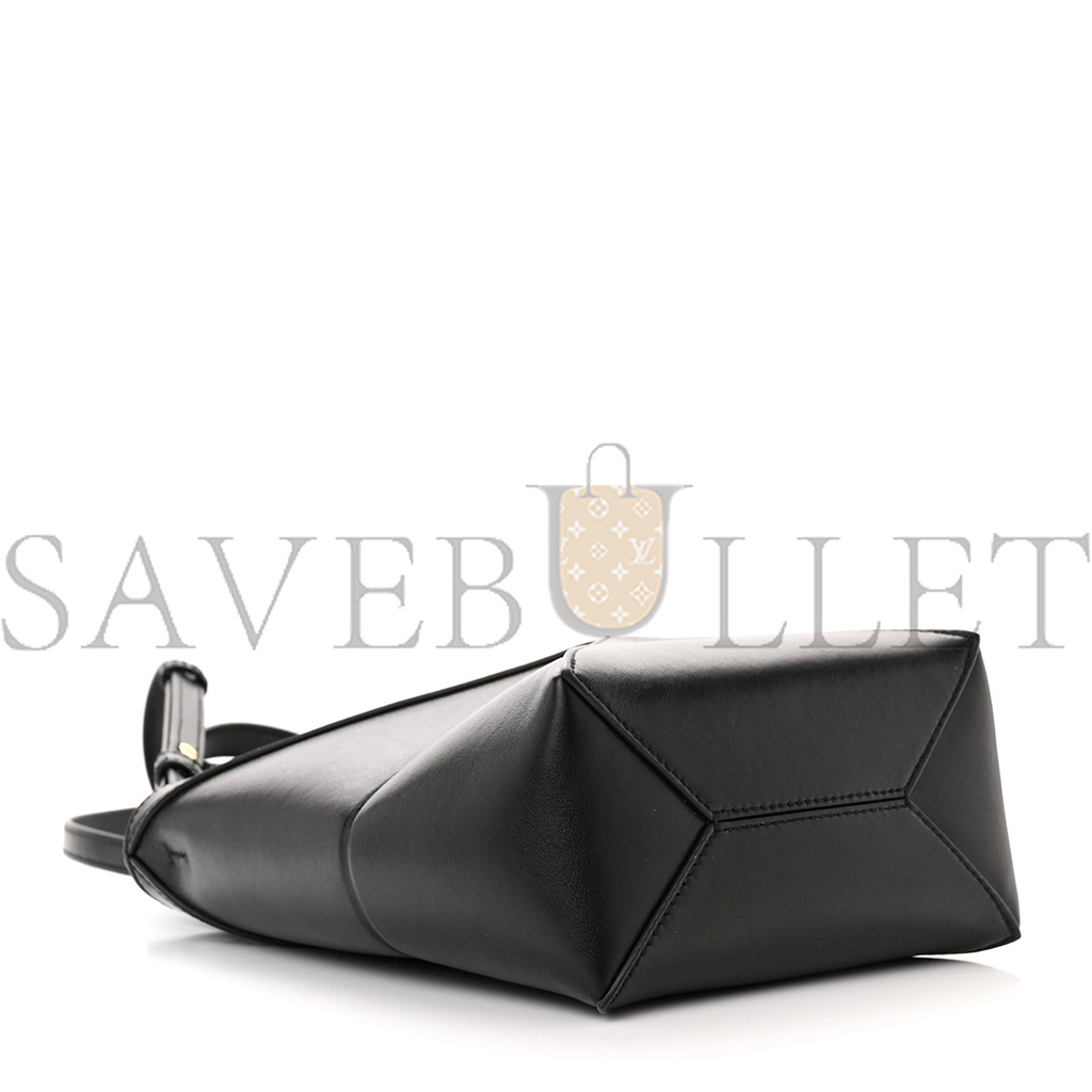 LOEWE SHINY CALFSKIN MINI PUZZLE FOLD TOTE BLACK (20*16*9cm) LOEWE SHINY CALFSKIN MINI PUZZLE FOLD TOTE BLACK (20*16*9cm)