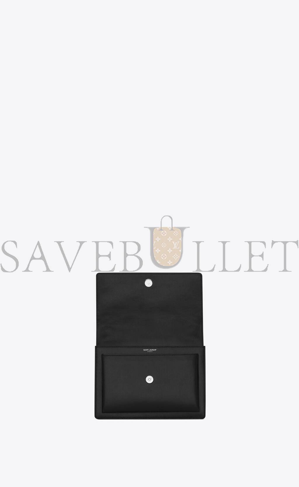 YSL SUNSET MEDIUM CHAIN BAG IN SMOOTH LEATHER 442906D420N1000 (22*16*6.5cm) YSL SUNSET MEDIUM CHAIN BAG IN SMOOTH LEATHER 442906D420N1000 (22*16*6.5cm)
