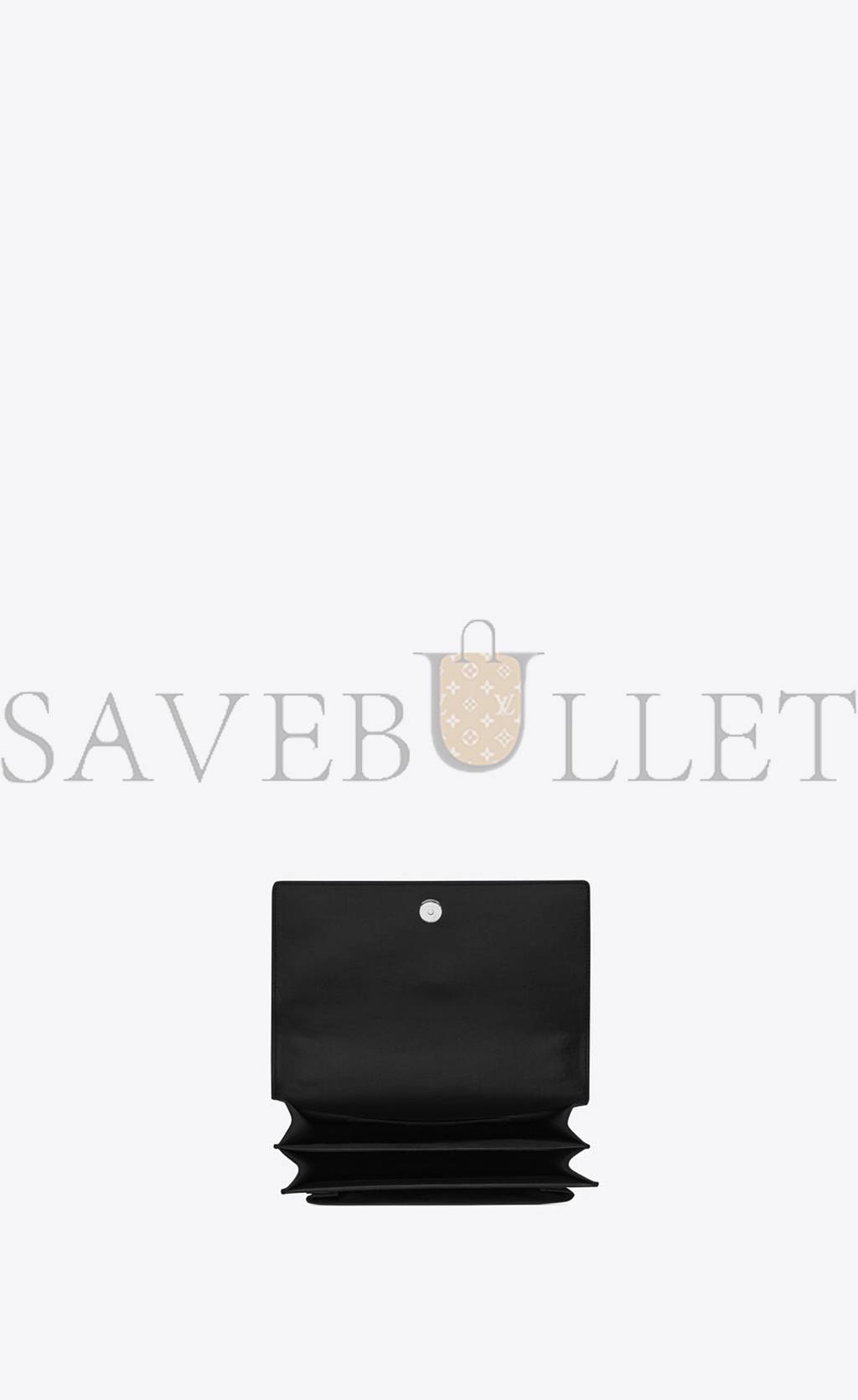 YSL SUNSET MEDIUM CHAIN BAG IN SMOOTH LEATHER 442906D420N1000 (22*16*6.5cm) YSL SUNSET MEDIUM CHAIN BAG IN SMOOTH LEATHER 442906D420N1000 (22*16*6.5cm)