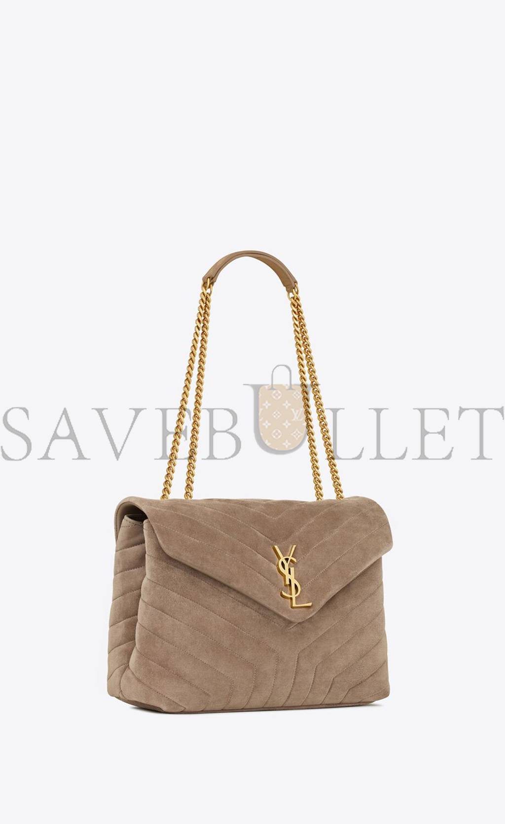 YSL LOULOU MEDIUM CHAIN BAG IN QUILTED SUEDE 5749461U8612346 (32*22*12cm) YSL LOULOU MEDIUM CHAIN BAG IN QUILTED SUEDE 5749461U8612346 (32*22*12cm)