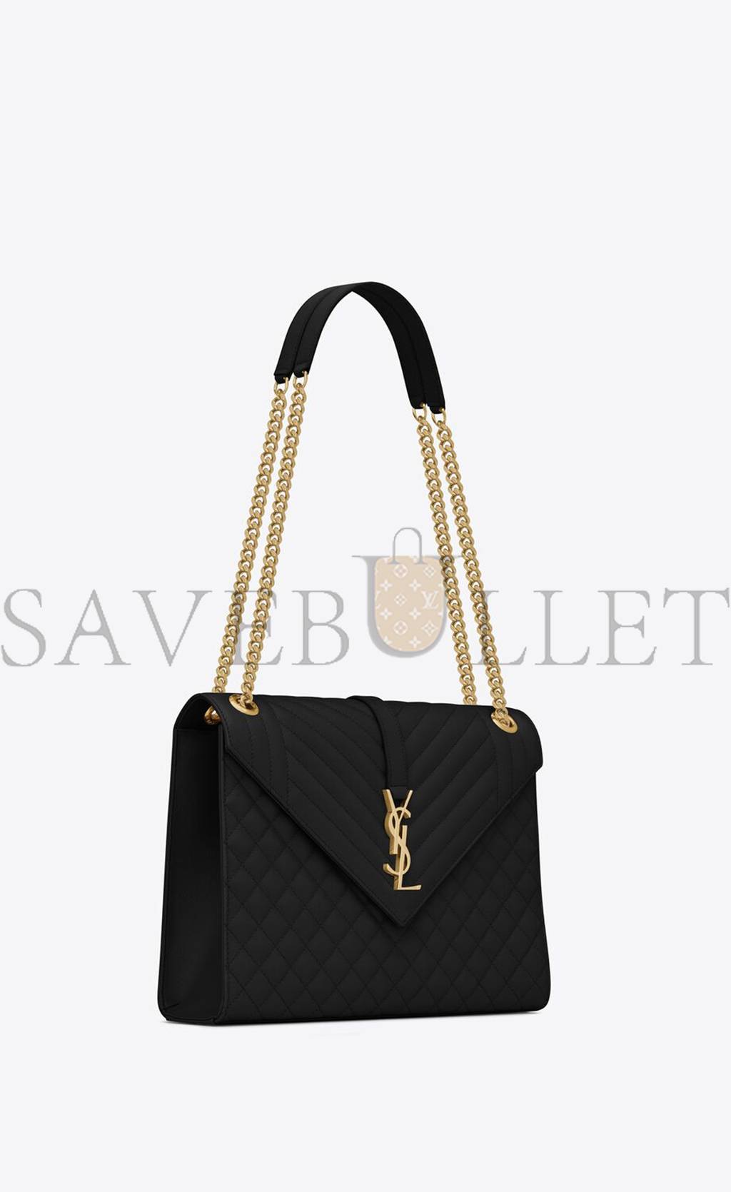 YSL ENVELOPE LARGE BAG IN MIX MATELASSÉ GRAIN DE POUDRE EMBOSSED LEATHER 600166BOW911000 (31*22*7.5cm) YSL ENVELOPE LARGE BAG IN MIX MATELASSÉ GRAIN DE POUDRE EMBOSSED LEATHER 600166BOW911000 (31*22*7.5cm)