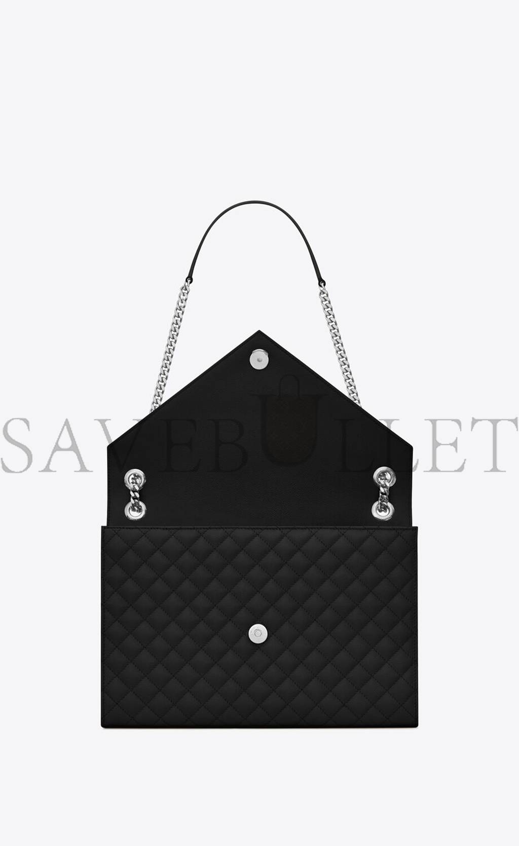 YSL ENVELOPE LARGE BAG IN MIX MATELASSÉ GRAIN DE POUDRE EMBOSSED LEATHER 600166BOW921000 (31*22*7.5cm) YSL ENVELOPE LARGE BAG IN MIX MATELASSÉ GRAIN DE POUDRE EMBOSSED LEATHER 600166BOW921000 (31*22*7.5cm)
