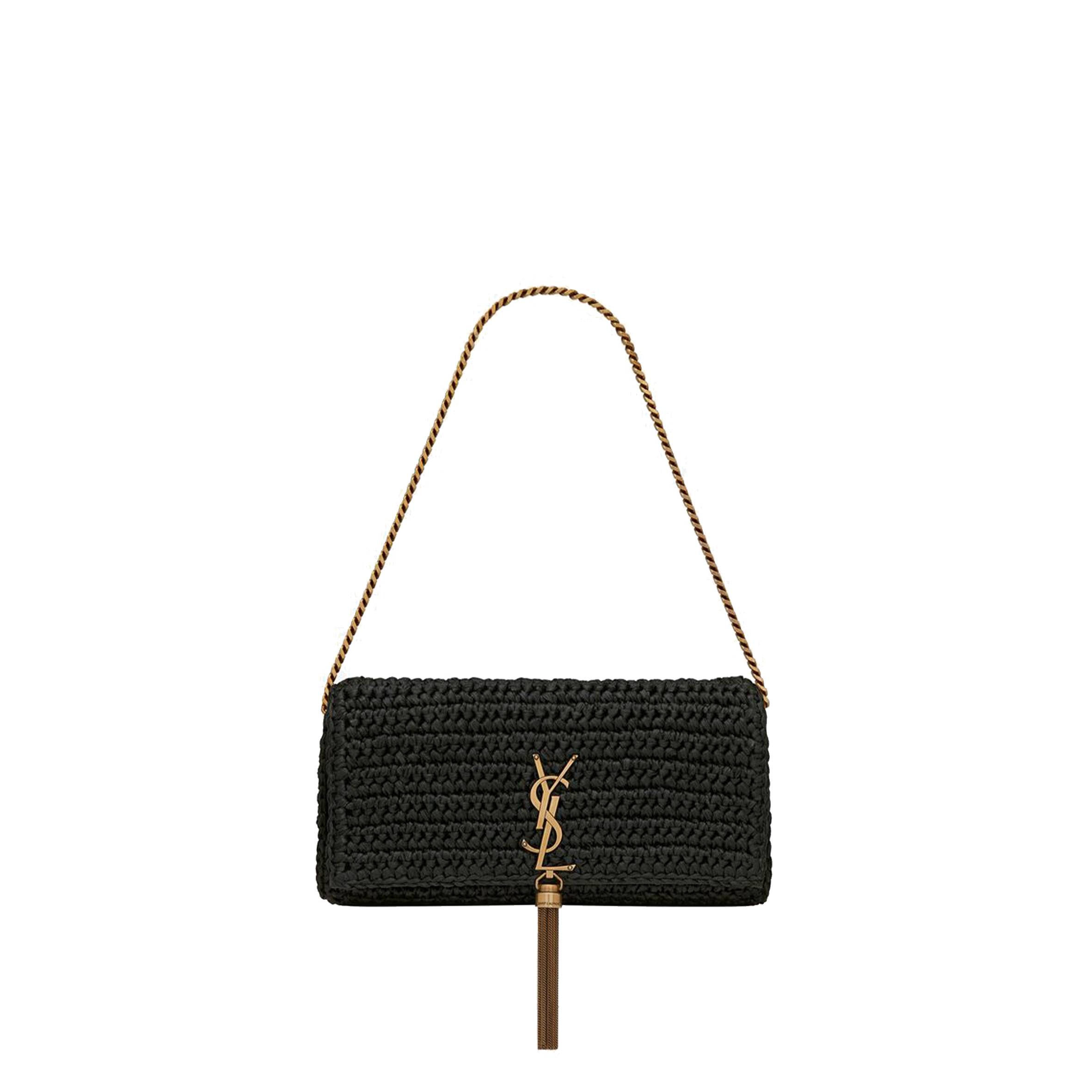 YSL KATE 99 CHAIN BAG WITH TASSEL IN RAFFIA 604276GG66W1000 (48*36*16cm) YSL KATE 99 CHAIN BAG WITH TASSEL IN RAFFIA 604276GG66W1000 (48*36*16cm)