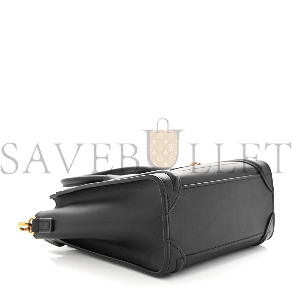 CELINE SMOOTH CALFSKIN NANO LUGGAGE BLACK (20*20*10cm) CELINE SMOOTH CALFSKIN NANO LUGGAGE BLACK (20*20*10cm)