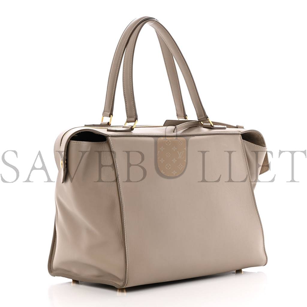 CELINE SMOOTH CALFSKIN SMALL RING BAG LIGHT TAUPE (30*26*17cm) CELINE SMOOTH CALFSKIN SMALL RING BAG LIGHT TAUPE (30*26*17cm)