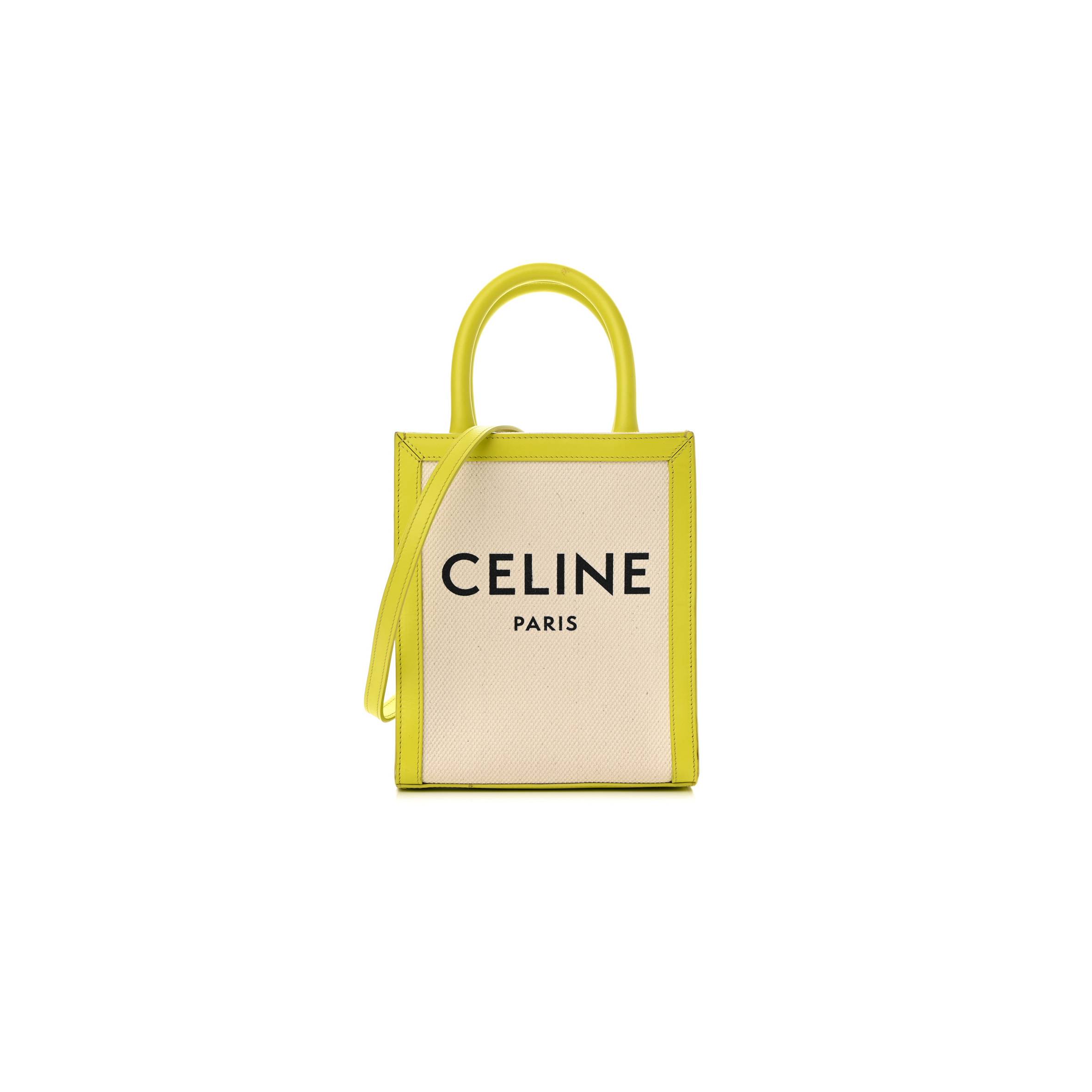 CELINE CANVAS CALFSKIN MINI VERTICAL CABAS (20*17*4cm) CELINE CANVAS CALFSKIN MINI VERTICAL CABAS (20*17*4cm)