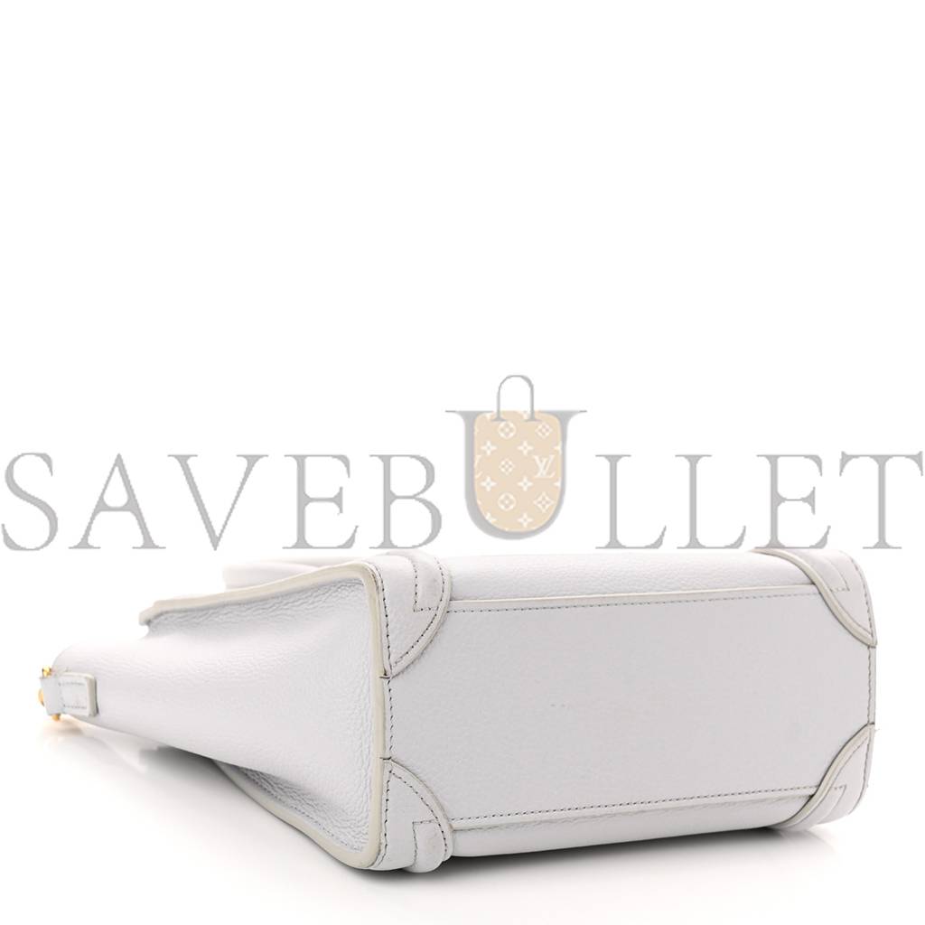 CELINE DRUMMED CALFSKIN NANO LUGGAGE LUNE (20*20*10cm) CELINE DRUMMED CALFSKIN NANO LUGGAGE LUNE (20*20*10cm)