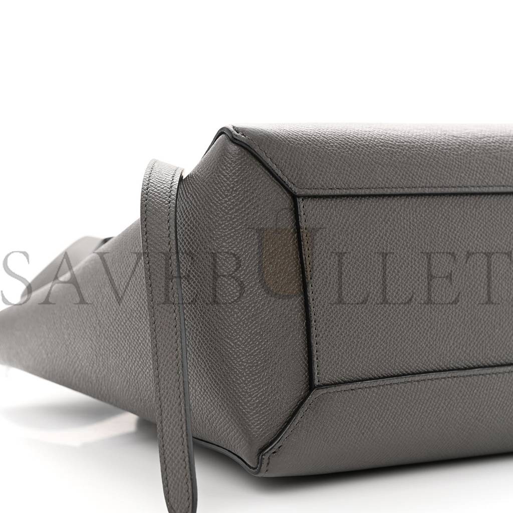 CELINE GRAINED CALFSKIN NANO BELT BAG GREY (25*24*13cm) CELINE GRAINED CALFSKIN NANO BELT BAG GREY (25*24*13cm)